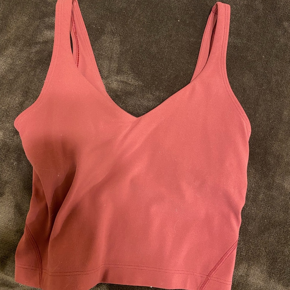 Size 0 RARE lululemon Mulled wine align tank